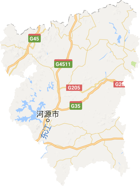 河源市电子地图