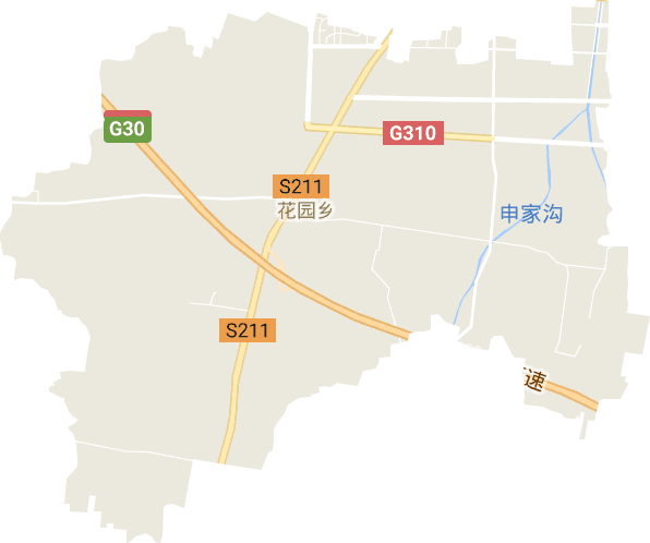 花园乡电子地图