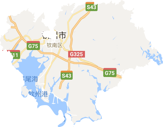 钦南区电子地图