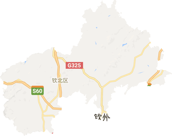 钦北区电子地图