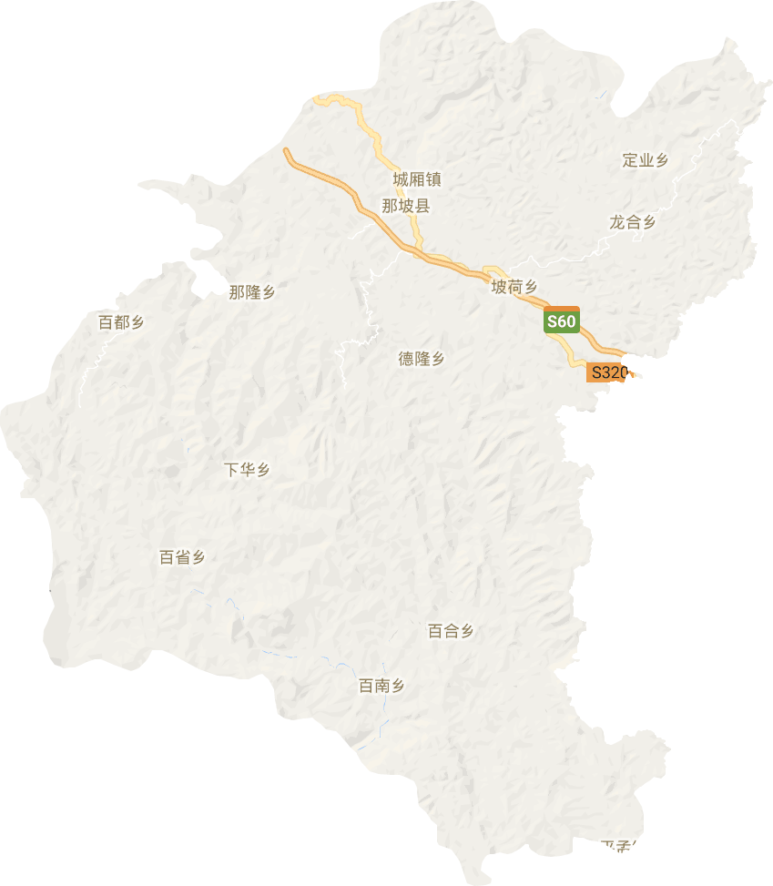 那坡县电子地图