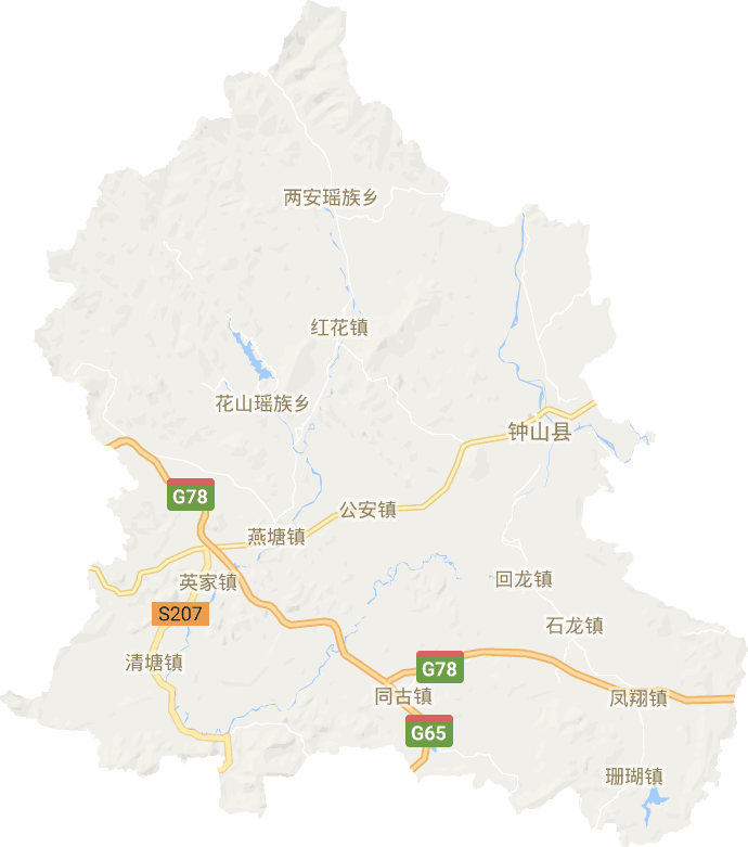 钟山县电子地图