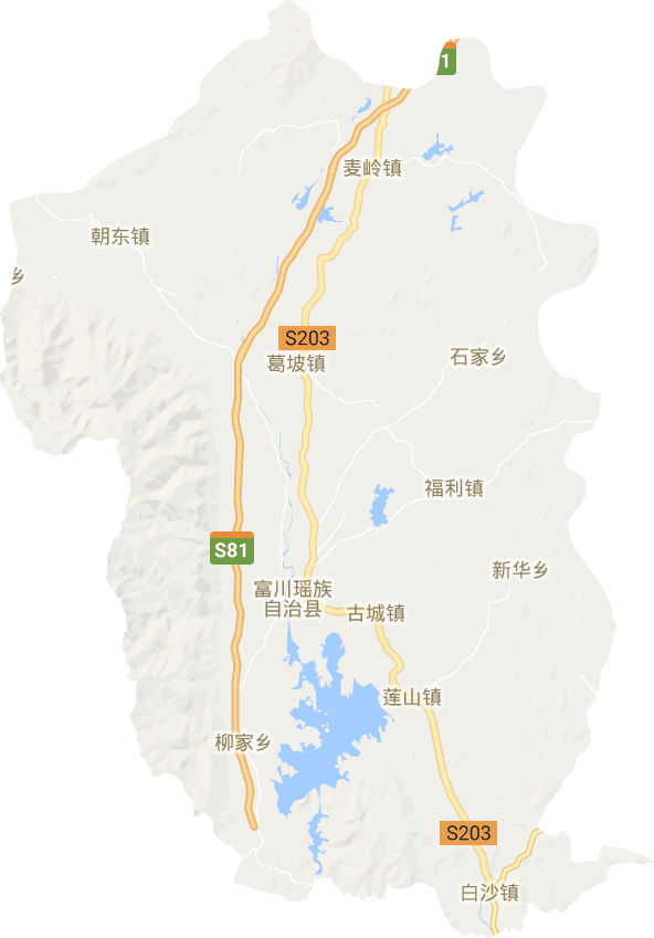富川县电子地图