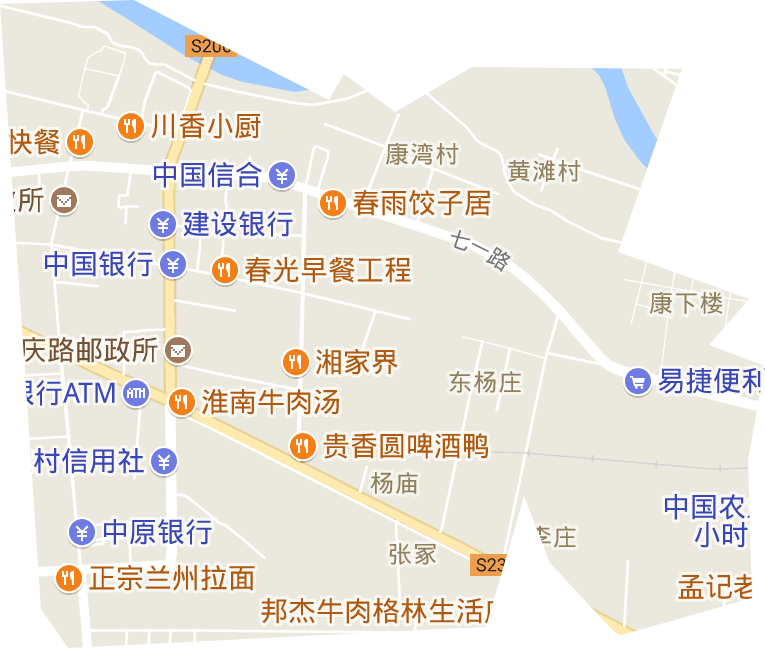 七一路街道电子地图