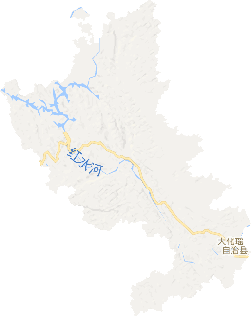 大化县电子地图