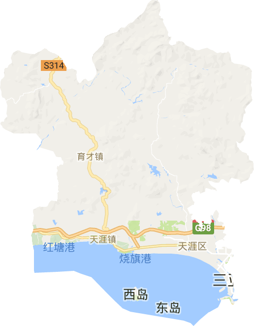 天涯区电子地图