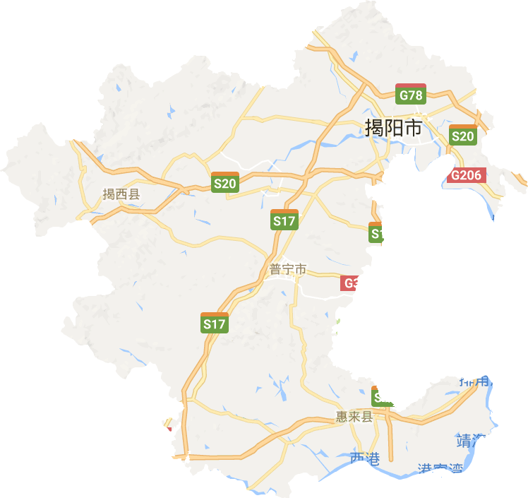 揭阳市电子地图