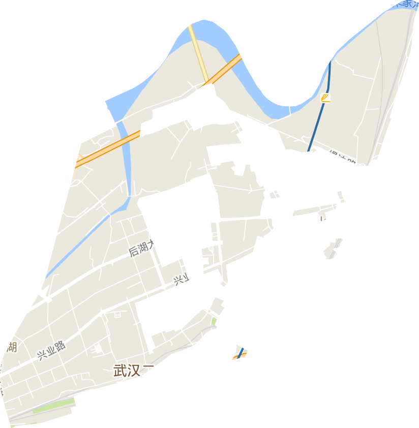 后湖街办事处电子地图
