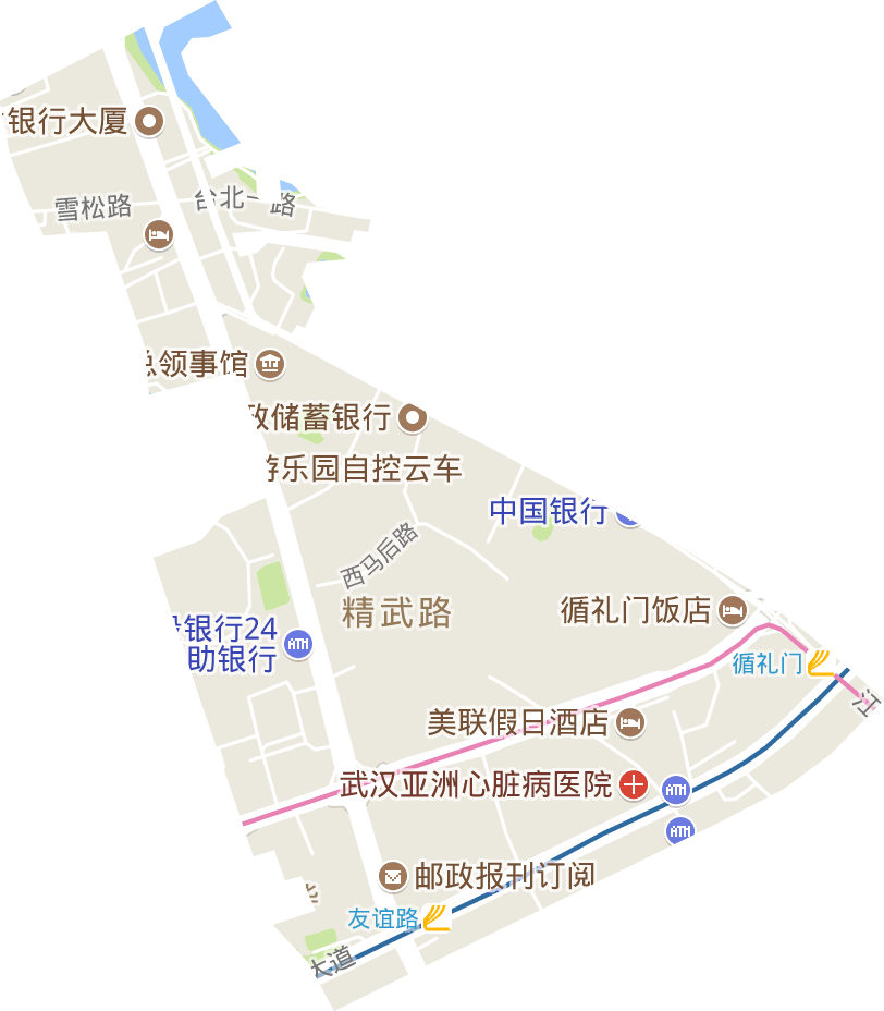 新华街办事处电子地图