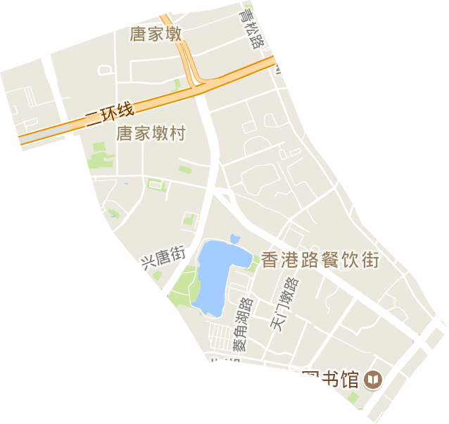 唐家墩街办事处电子地图