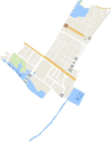 江堤街办事处电子地图
