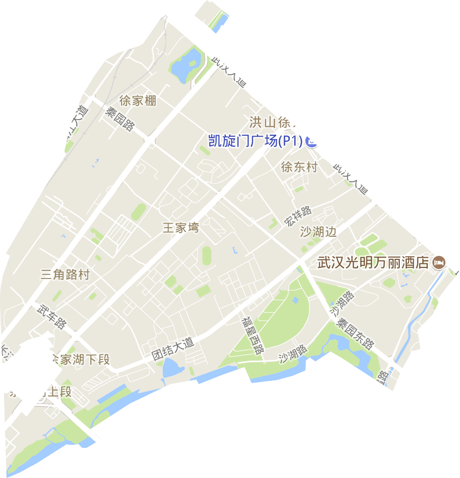 徐家棚街办事处电子地图