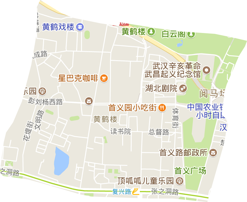 黄鹤楼街办事处电子地图