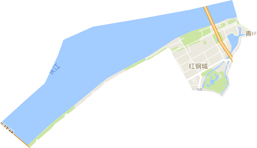 红钢城街道电子地图
