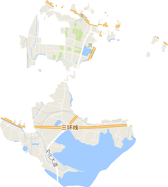 洪山街道电子地图