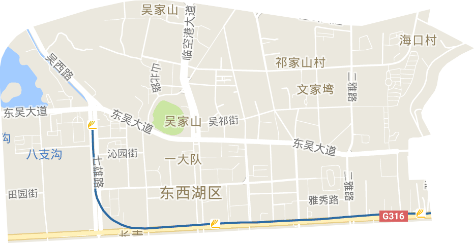 吴家山街道电子地图