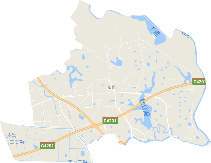 柏泉办事处街道电子地图