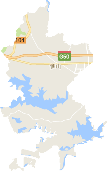 奓山街道电子地图