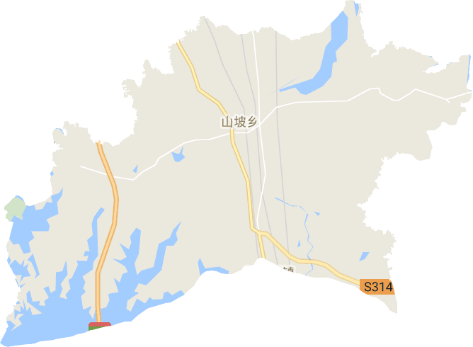 山坡街道电子地图