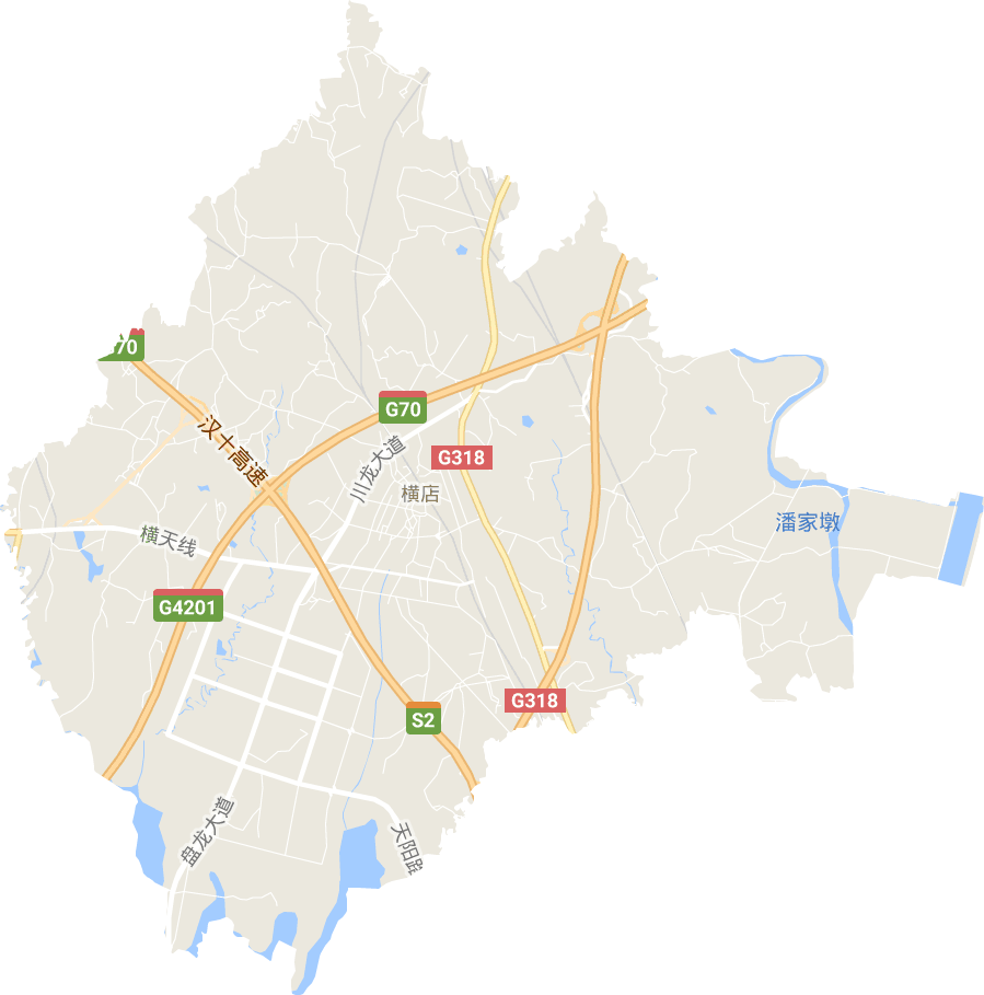 横店街道电子地图