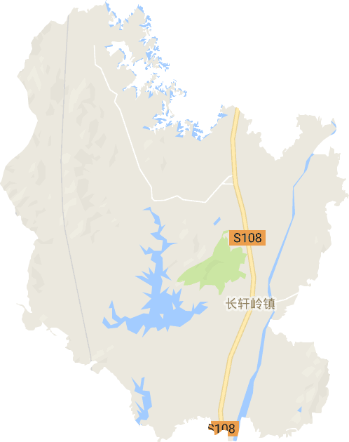 长轩岭街道电子地图