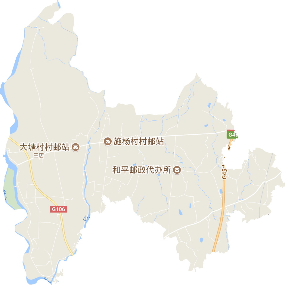 三店街道电子地图