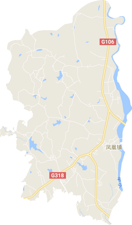 凤凰镇电子地图