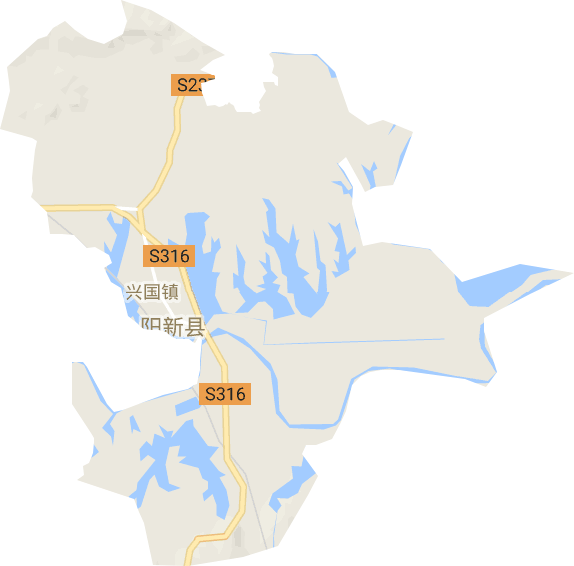 兴国镇电子地图