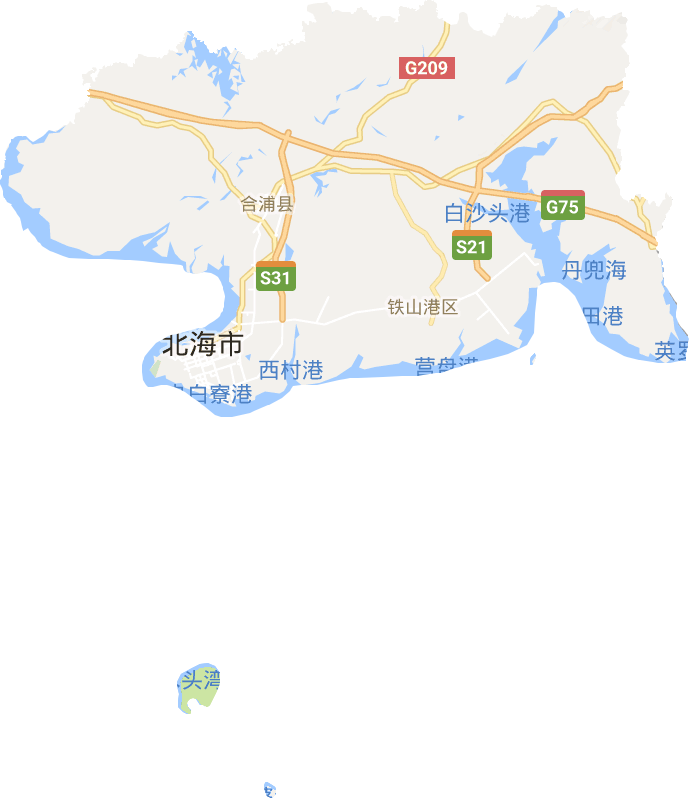北海市电子地图