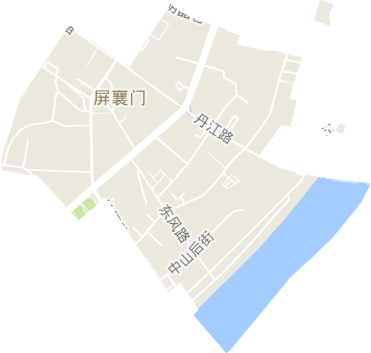 屏襄门街道电子地图