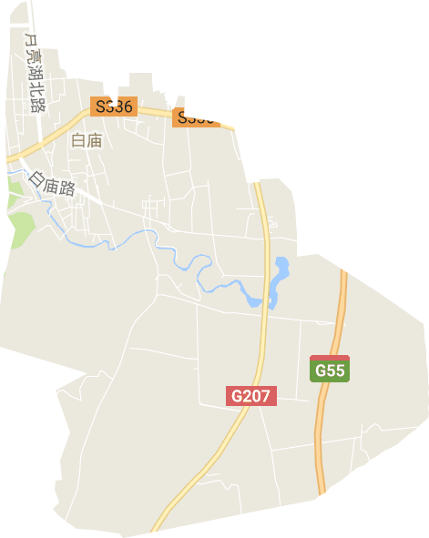 白庙街道电子地图