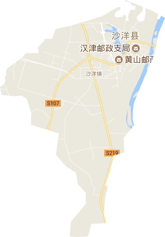 沙洋镇电子地图
