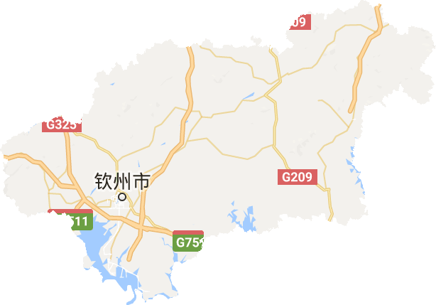 钦州市电子地图