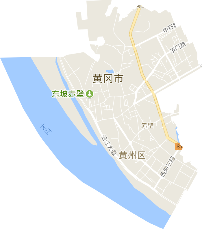 赤壁街道电子地图