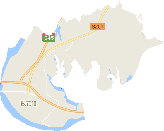 散花镇电子地图