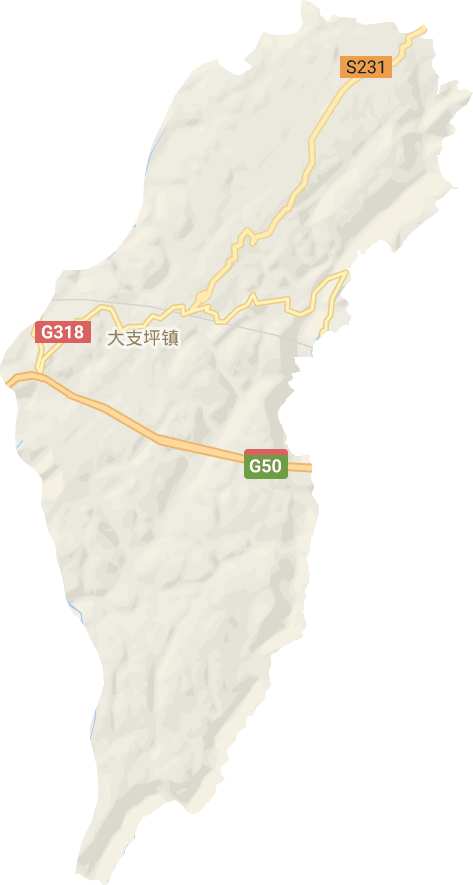大支坪镇电子地图