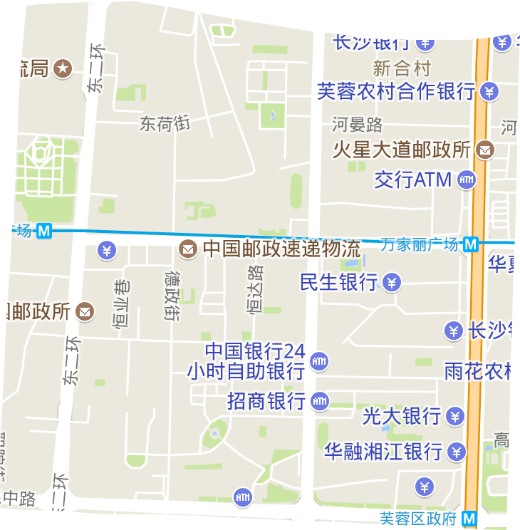 荷花园街道电子地图