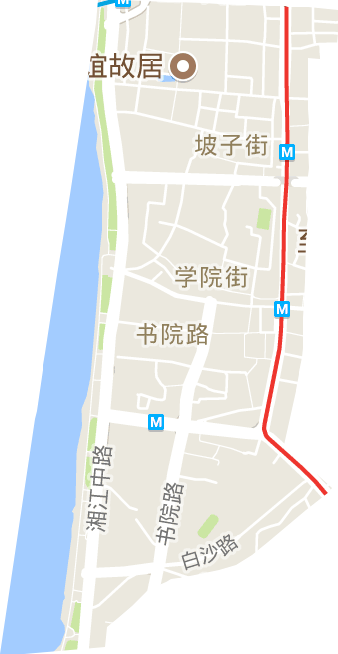 坡子街街道电子地图