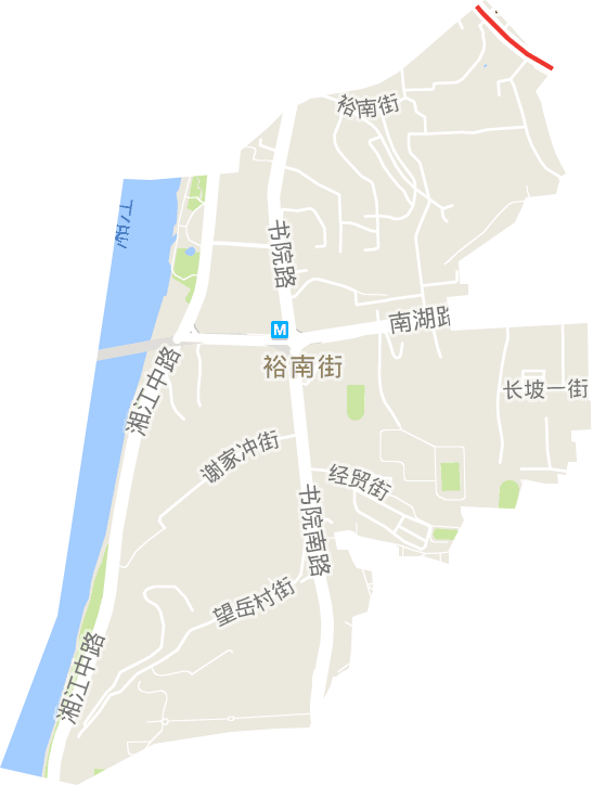 裕南街街道电子地图