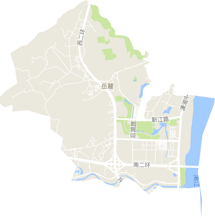 岳麓街道电子地图