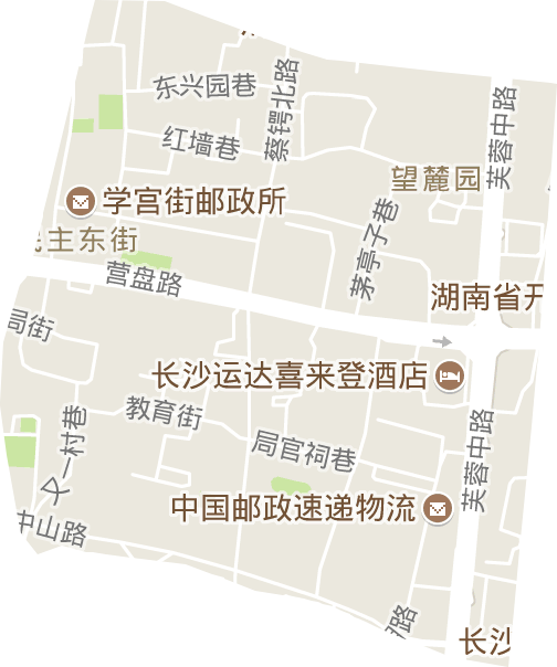 望麓园街道电子地图
