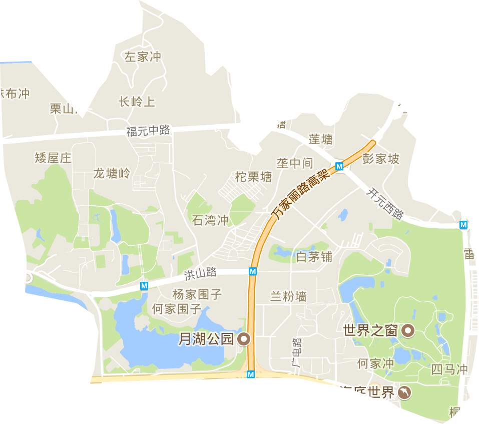 洪山街道电子地图