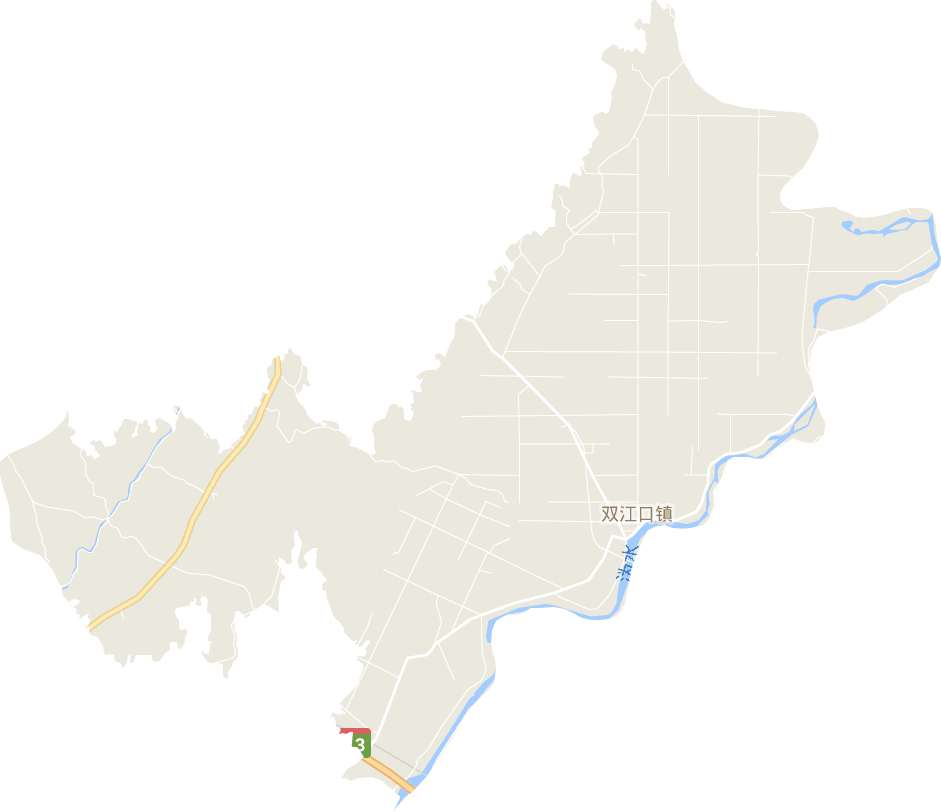 双江口镇电子地图