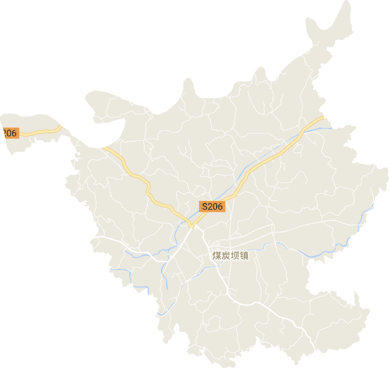 煤炭坝镇电子地图