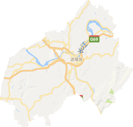 涪陵区电子地图