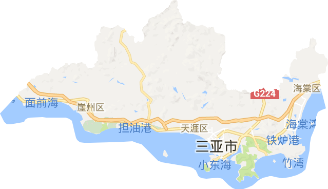 三亚市电子地图