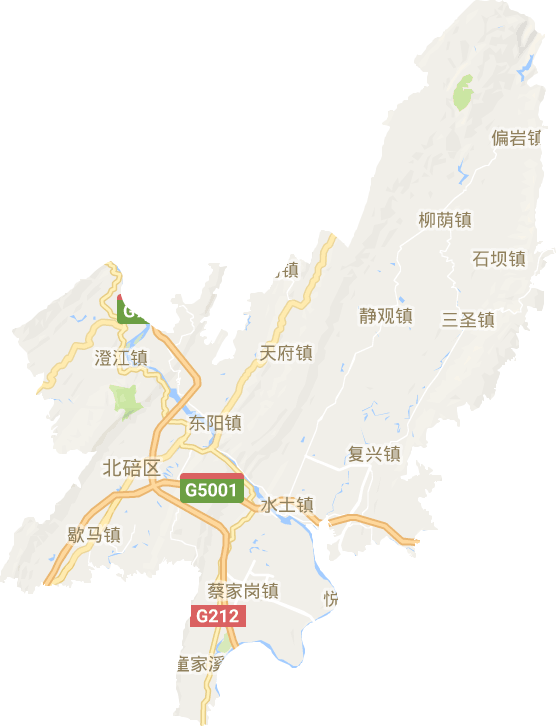 北碚区电子地图