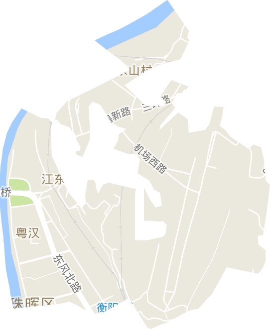 粤汉街道电子地图