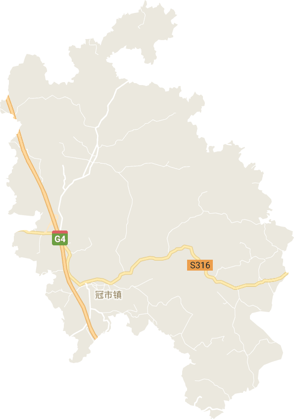 冠市镇电子地图