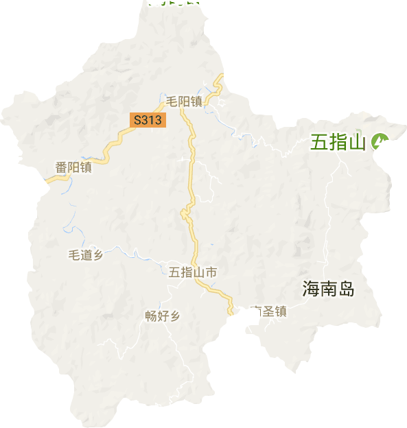 五指山市电子地图